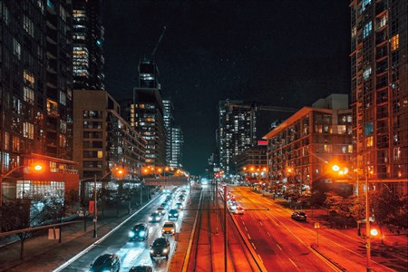 Street Night time, Toronto, Canada