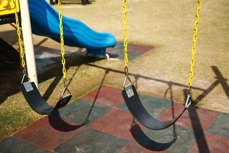 empty swings in the park