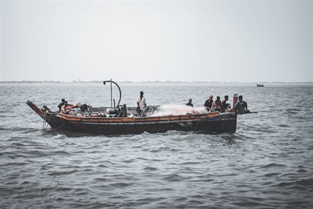 Fishermen Boat in Sea