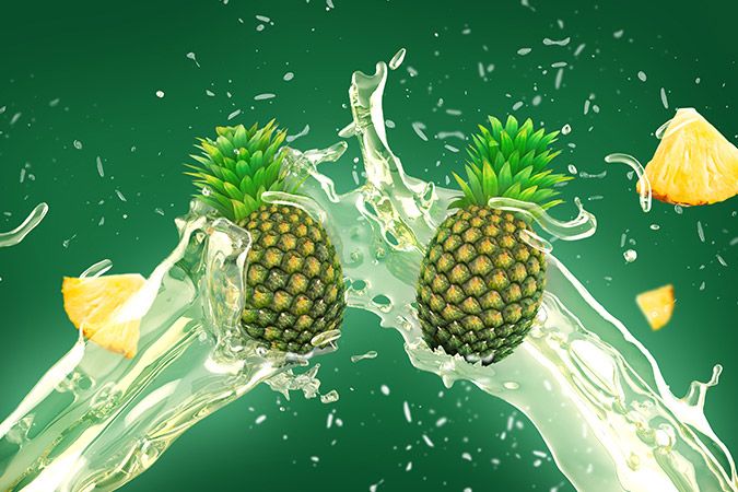 Pineapple and Juice Splash