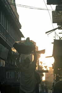 Street Worker Early morning 