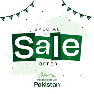 Special Sale Offer Celebrating Independence Day Pakistan, 14th August Social Media Post Design