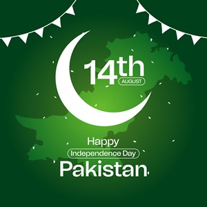 14th August Happy Independence Day Pakistan Social Media Post Design