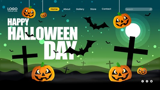 Happy Halloween Day Landing Page