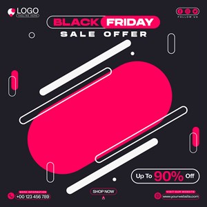 Black Friday Sale Offer Template Design
