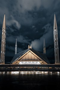 Faisal Mosque Islamabad Night View