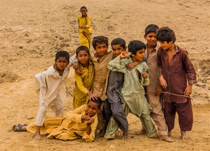 Group of kids playing