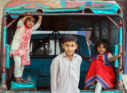 Kids in Van