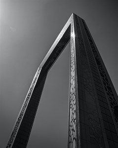 Dubai Frame Black and White