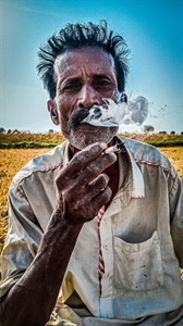Farmer Smoking