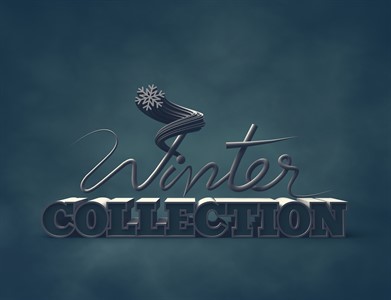 Winter Collection 3d Typography