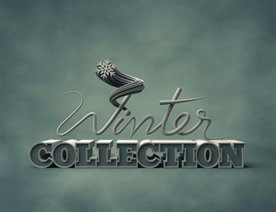 Winter Collection 3d Typography