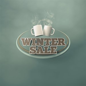 Winter Sale 3d typography - Winter mugs chill