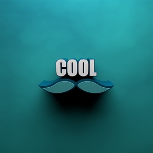 Cool Man 3d typography