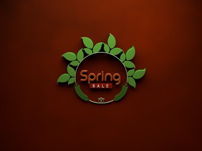 Spring Sale 3d typography