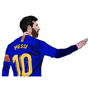 Messi Portrait 