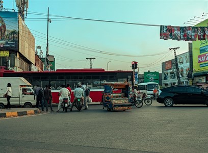 Lahore road signal