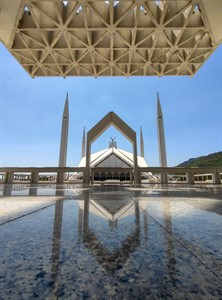 Architectural beauty of Faisal Mosque