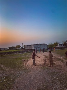 kids playing cricket