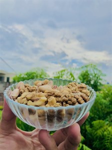 Dry Fruits with sky background 
